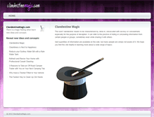 Tablet Screenshot of clandestinemagic.com